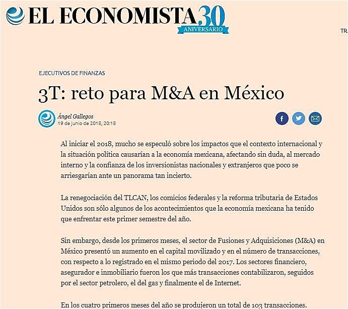 3T: reto para M&A en Mxico